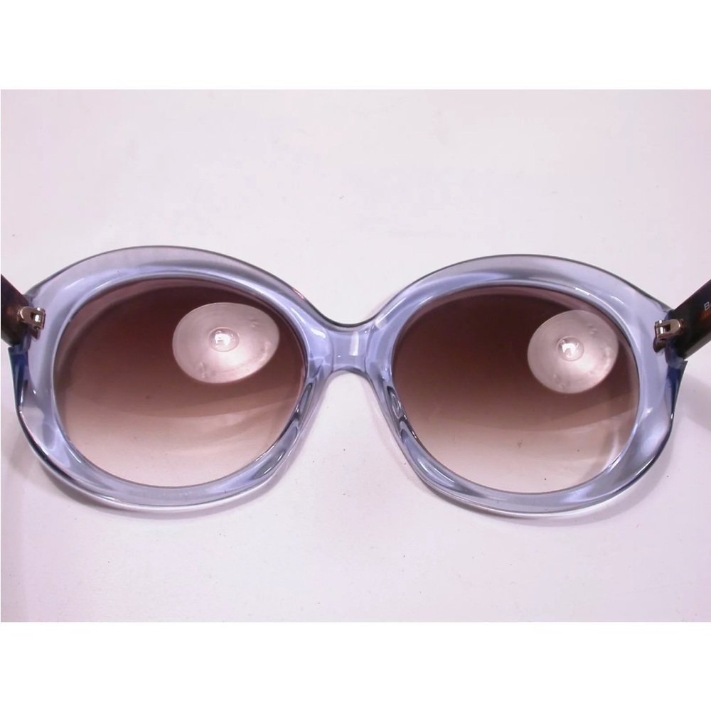 Balenciaga Designer Blue/Clear Sunglasses Statement Frames RARE!!🕶️😎🕶️ - Picture 4 of 10